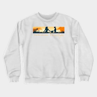 Live as you swim - Freestyle, swimming design v2 Crewneck Sweatshirt